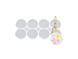 Molde silicona 8 circulos lisos chicos